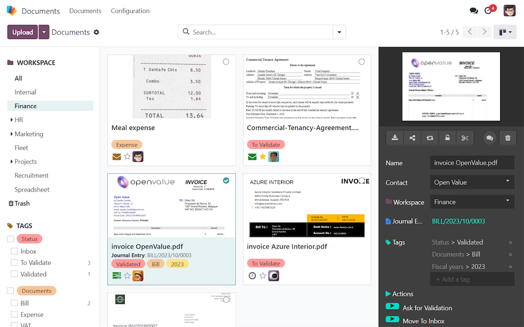 300code Documents app interface