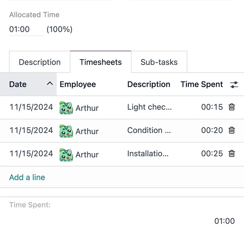 Timesheet